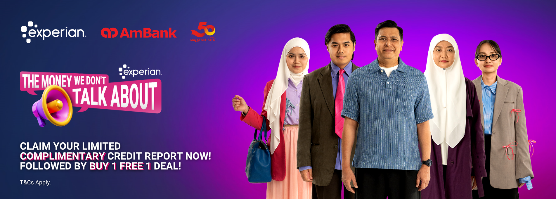 FLM2025 Financial Literacy Month 2025 - Redeem Now to get Free Personal Credit Report Plus - MyCreditInfo by Experian